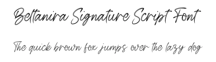 Beltanira Signature Script Font by andikastudio — Script Handwritten Font
