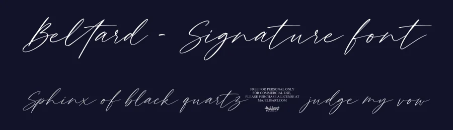 Beltard – Signature font by majelis art — Decorative Font — thumbnail 2
