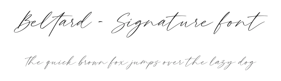 Beltard – Signature font by majelis art — Decorative Font