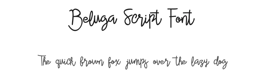 Beluga Script Font by Polythene Designs — Script Handwritten Font