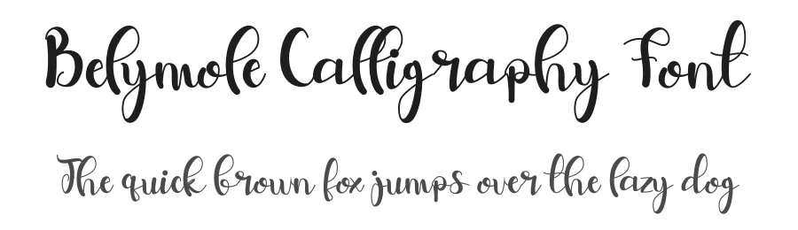 Belymole Calligraphy Font by letterenastudios — Script Handwritten Font