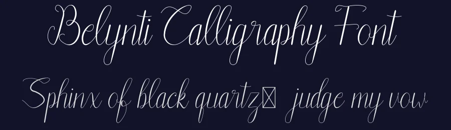 Belynti Calligraphy Font by AmruID — Script Handwritten Font — thumbnail 2