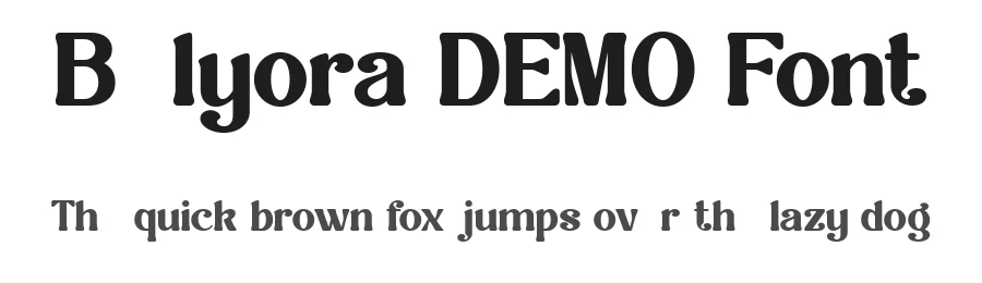 Belyora DEMO Font by Fontliner — Display Font
