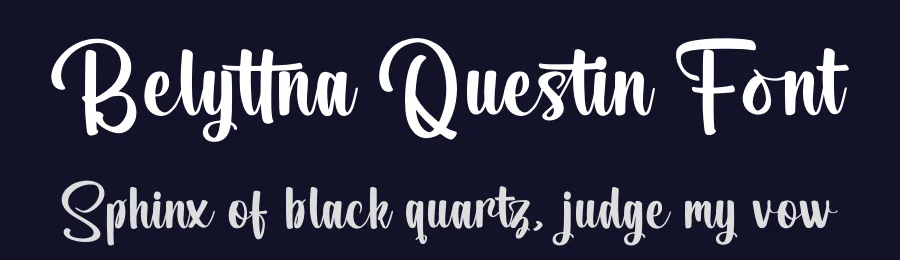 Belyttna Questin Font by letterenastudios — Script Handwritten Font — thumbnail 2
