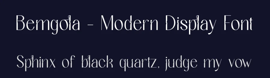 Bemgola – Modern Display Font by timelesstype.co — Display Font — thumbnail 2