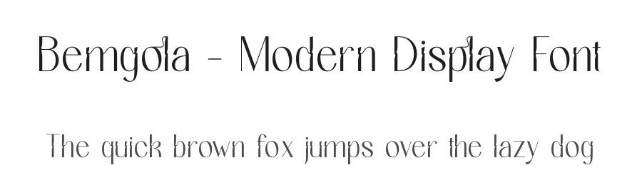 Bemgola – Modern Display Font by timelesstype.co — Display Font