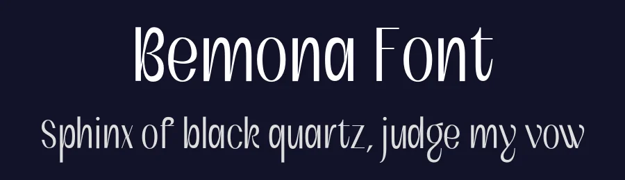 Bemona Font by mixjpg — Sans Serif Font — thumbnail 2
