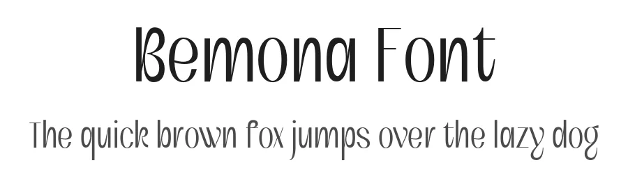 Bemona Font by mixjpg — Sans Serif Font