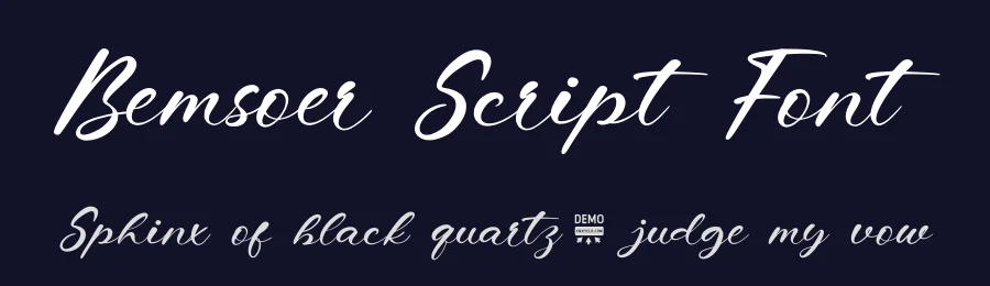 Bemsoer Script Font by enxyclo — Script Handwritten Font — thumbnail 2