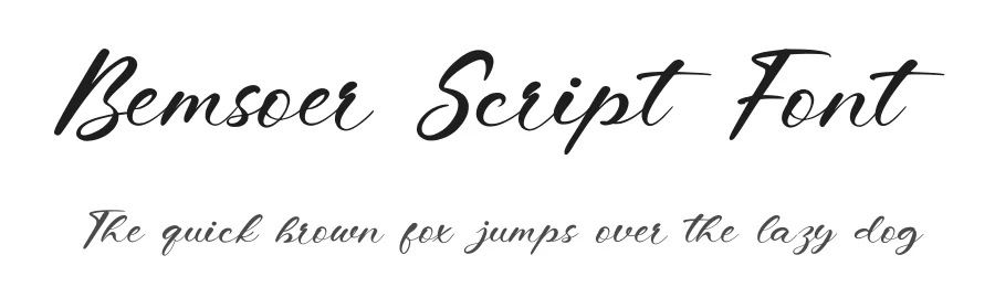 Bemsoer Script Font by enxyclo — Script Handwritten Font