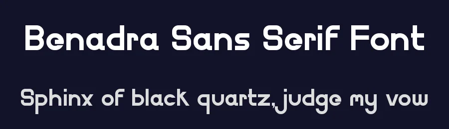 Benadra Sans Serif Font by Bilah Studio — Serif Font — thumbnail 2