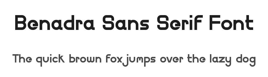 Benadra Sans Serif Font by Bilah Studio β Serif Font