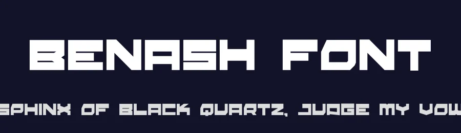Benash Font by hayoyuka8 — Display Font — thumbnail 2