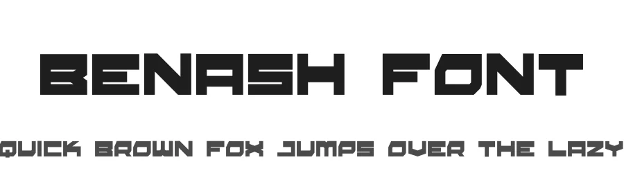 Benash Font by hayoyuka8 — Display Font