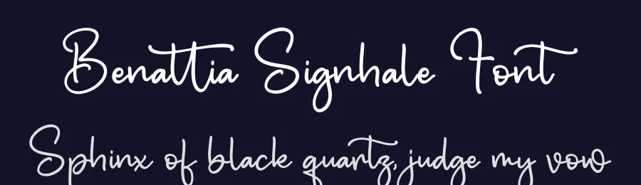 Benattia Signhale Font by letterfabric — Script Handwritten Font — thumbnail 2