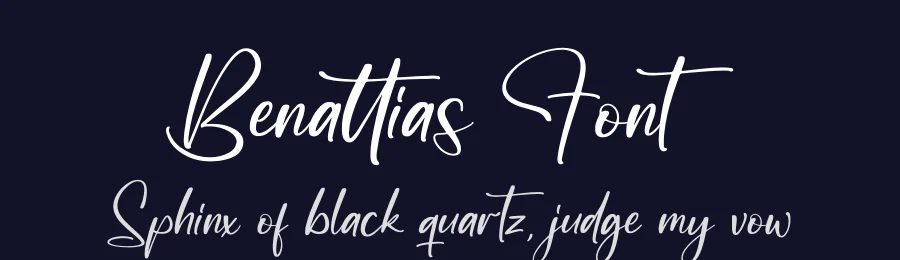 Benattias Font by perspectype — Script Handwritten Font — thumbnail 2