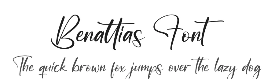 Benattias Font by perspectype — Script Handwritten Font