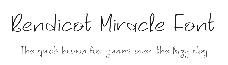 Bendicot Miracle Font by perspectype — Script Handwritten Font