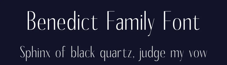 Benedict Family Font by Storytype — Sans Serif Font — thumbnail 2