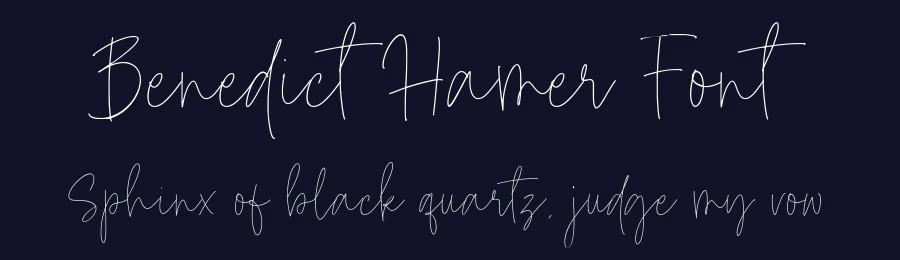 Benedict Hamer Font by balpirick — Script Handwritten Font — thumbnail 2