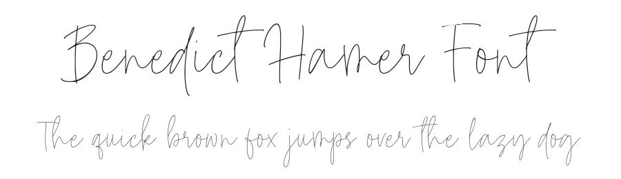 Benedict Hamer Font by balpirick — Script Handwritten Font