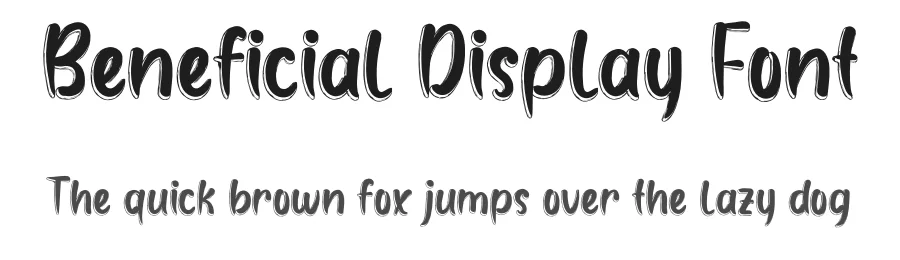 Beneficial Display Font by andikastudio — Script Handwritten Font
