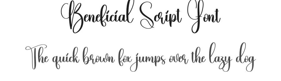 Beneficial Script Font by creativeletter — Script Handwritten Font