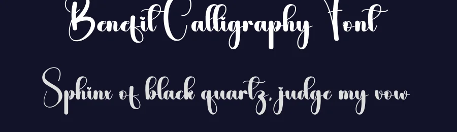 Benefit Calligraphy Font by andikastudio — Script Handwritten Font — thumbnail 2