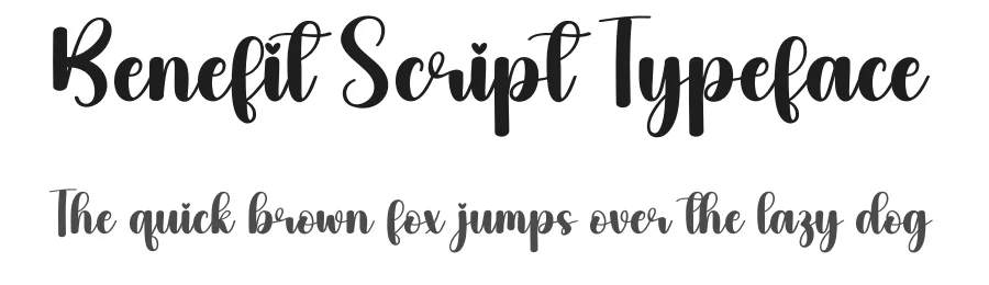 Benefit Script Typeface by andikastudio — Script Handwritten Font