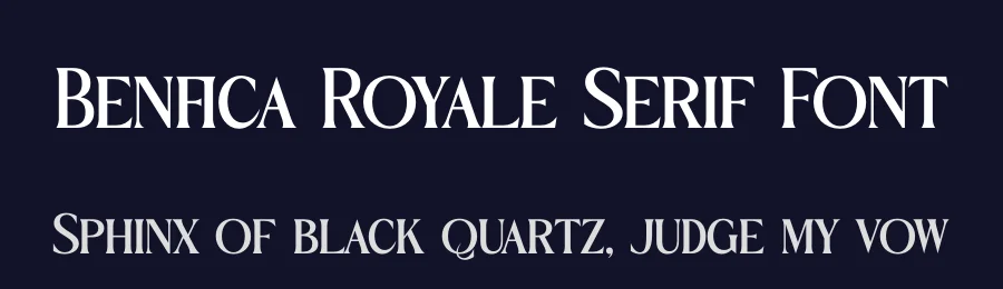 Benfica Royale Serif Font by timelesstype.co — Serif Font — thumbnail 2