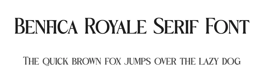 Benfica Royale Serif Font by timelesstype.co — Serif Font
