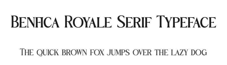Benfica Royale Serif Typeface by timelesstype.co — Display Font