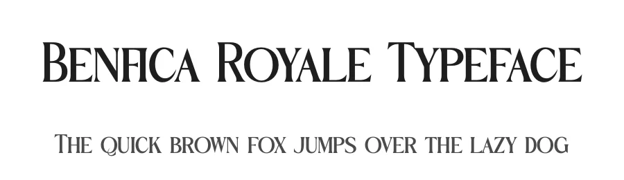 Benfica Royale Typeface by timelesstype.co — Display Font