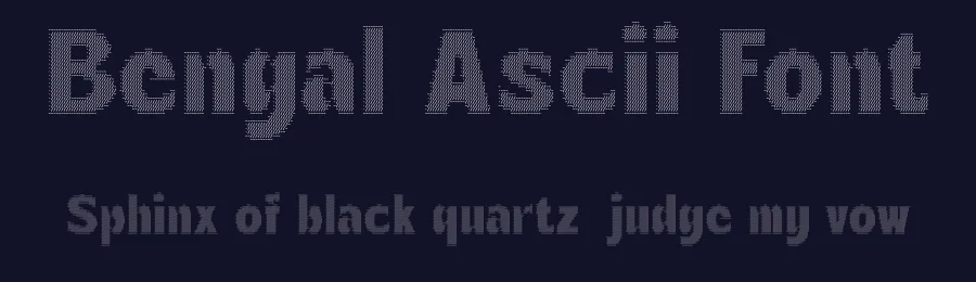 Bengal Ascii Font by craftsupplyco — Display Font — thumbnail 2