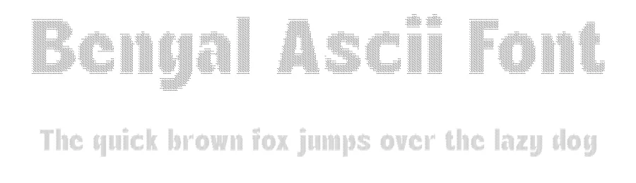 Bengal Ascii Font by craftsupplyco — Display Font