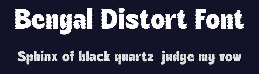 Bengal Distort Font by craftsupplyco — Display Font — thumbnail 2