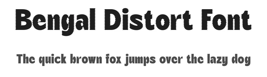 Bengal Distort Font by craftsupplyco — Display Font