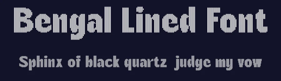 Bengal Lined Font by craftsupplyco — Display Font — thumbnail 2