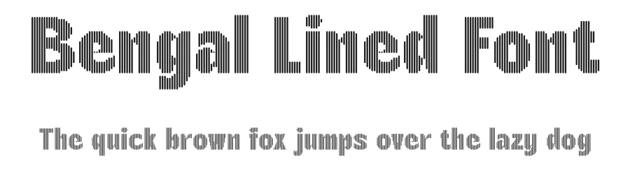 Bengal Lined Font by craftsupplyco — Display Font