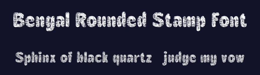 Bengal Rounded Stamp Font by craftsupplyco — Sans Serif Font — thumbnail 2