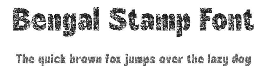 Bengal Stamp Font by craftsupplyco — Sans Serif Font