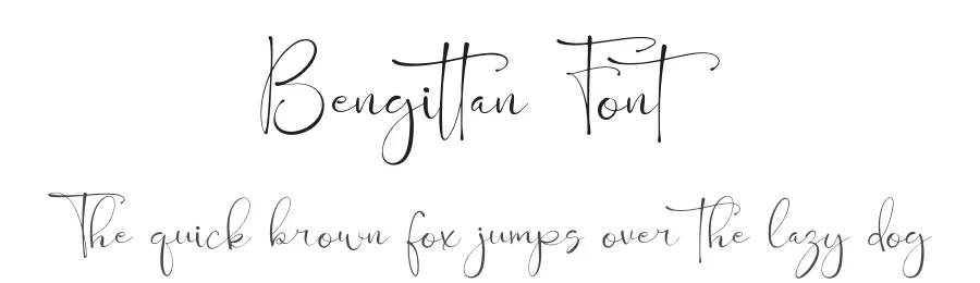 Bengittan Font by Denustudios — Script Handwritten Font