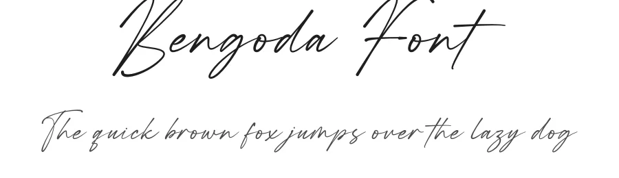 Bengoda Font by Rantautype — Script Handwritten Font