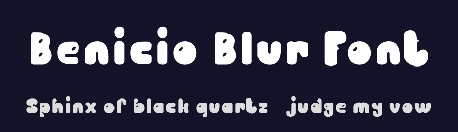 Benicio Blur Font by craftsupplyco — Display Font — thumbnail 2