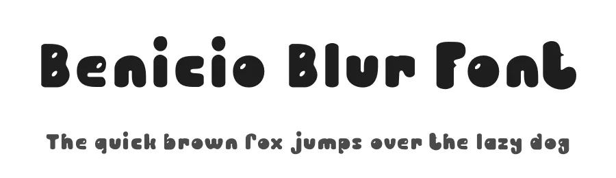 Benicio Blur Font by craftsupplyco — Display Font