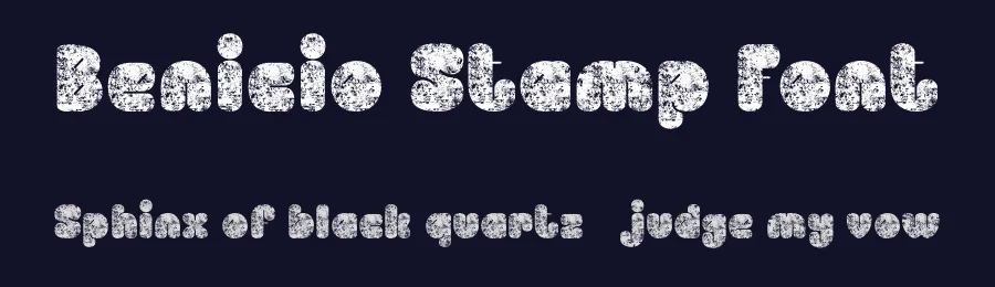 Benicio Stamp Font by craftsupplyco — Display Font — thumbnail 2