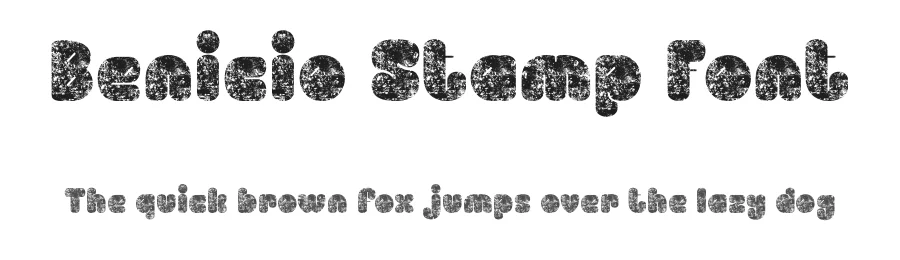 Benicio Stamp Font by craftsupplyco — Display Font