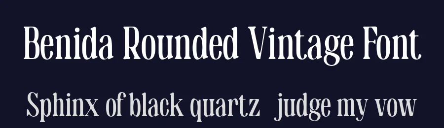 Benida Rounded Vintage Font by craftsupplyco — Display Font — thumbnail 2
