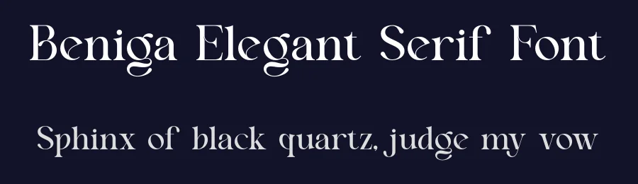 Beniga Elegant Serif Font by ErmediaStudio — Serif Font — thumbnail 2