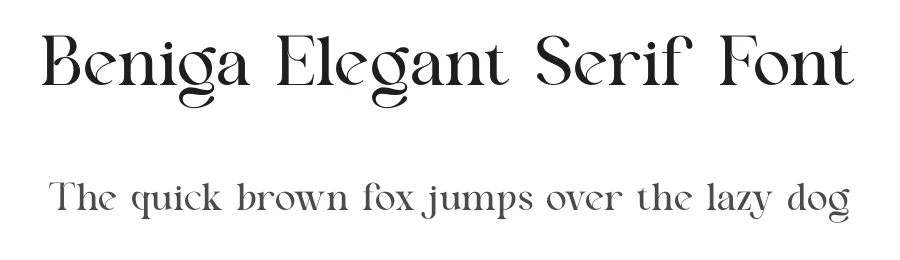 Beniga Elegant Serif Font by ErmediaStudio — Serif Font